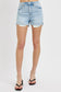 Beck High Rise Cuffed Shorts | Light Wash