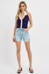 Beck High Rise Cuffed Shorts | Light Wash