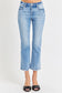 Billie Risen Low Rise Crop Slim Straight Jeans (Tummy Control)
