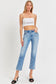 Billie Risen Low Rise Crop Slim Straight Jeans (Tummy Control)
