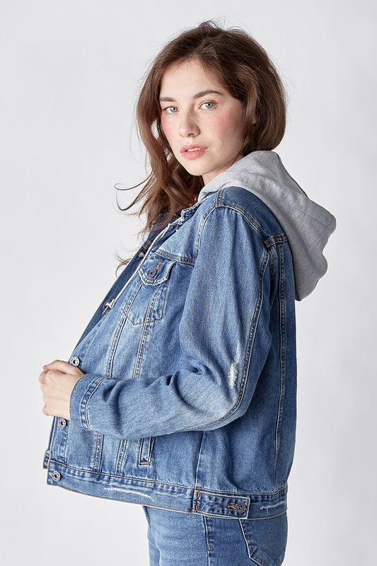 Blayke Denim Jacket w/Detachable Hood