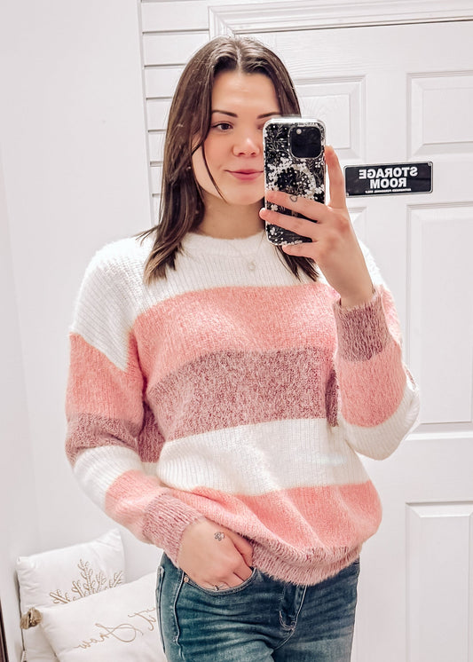 Valentine Cozy Block Sweater