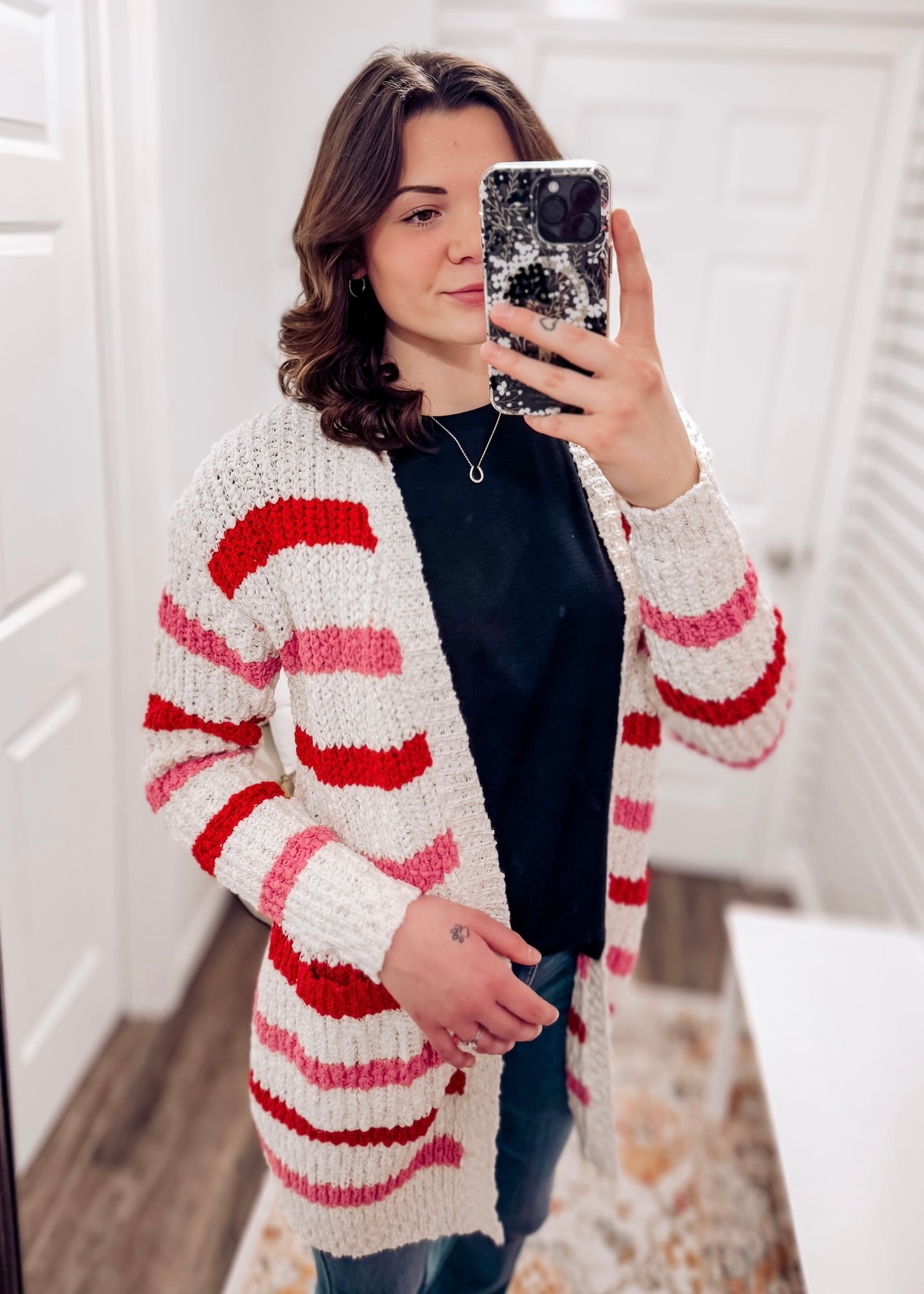 Valentine Stripe Cardigan