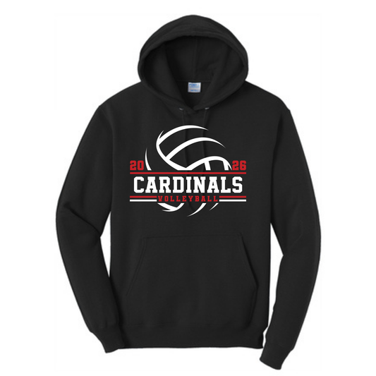 Cardinals Volleyball Swoosh Hoodie | Multiple Colors