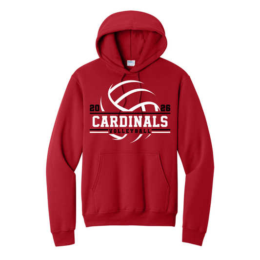 Cardinals Volleyball Swoosh Hoodie | Multiple Colors