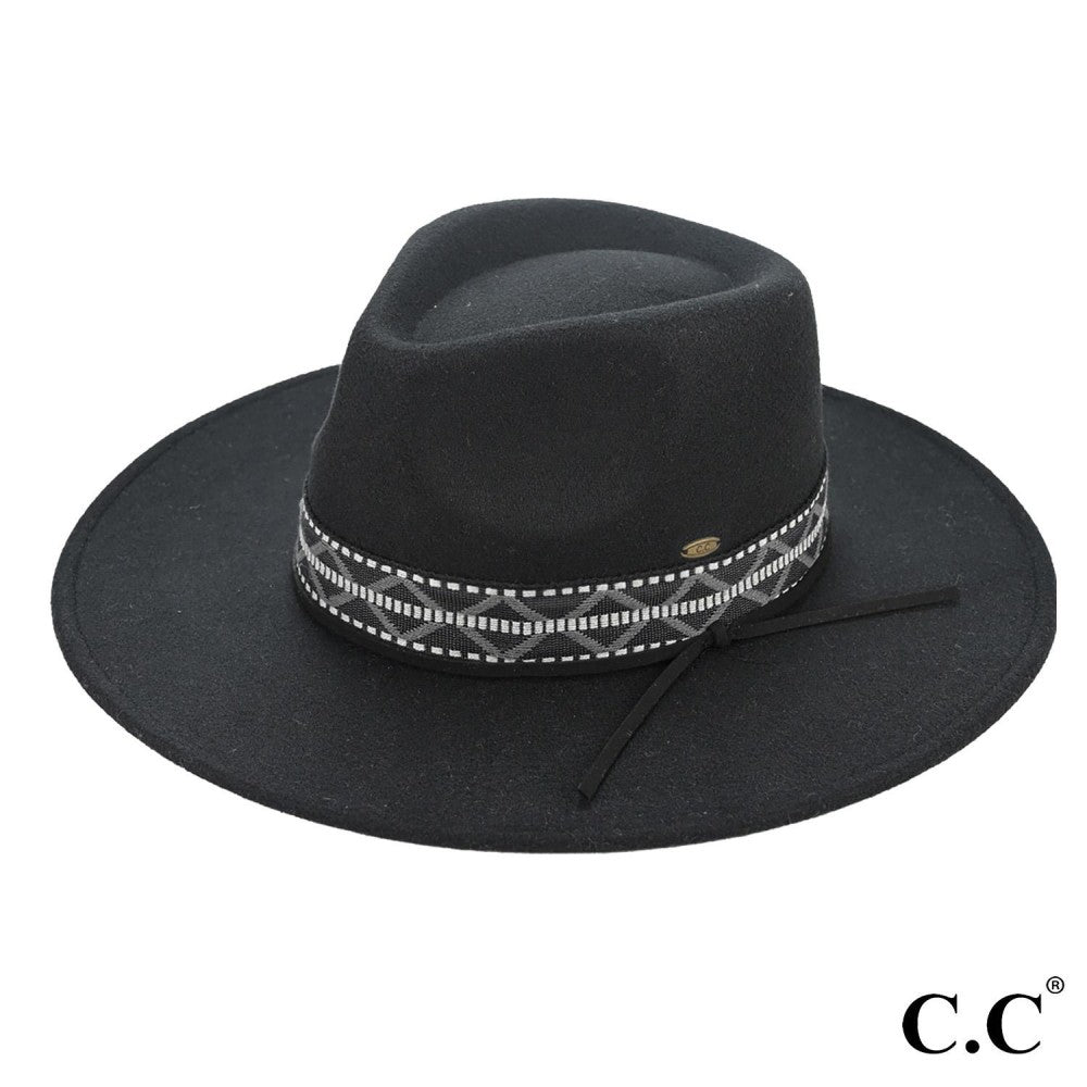 Celeste Wide Brim Hat | Black