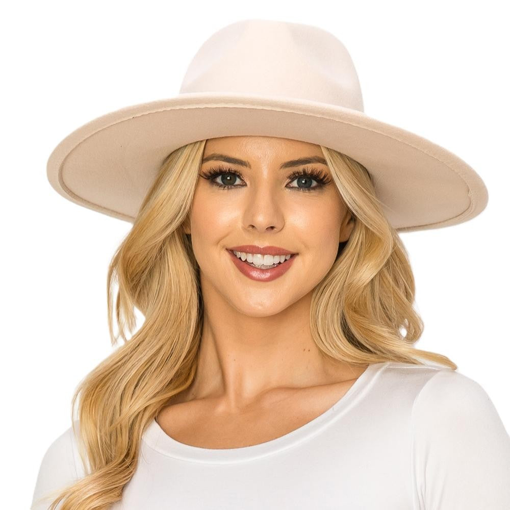 Celine Wide Brim Hat | Beige