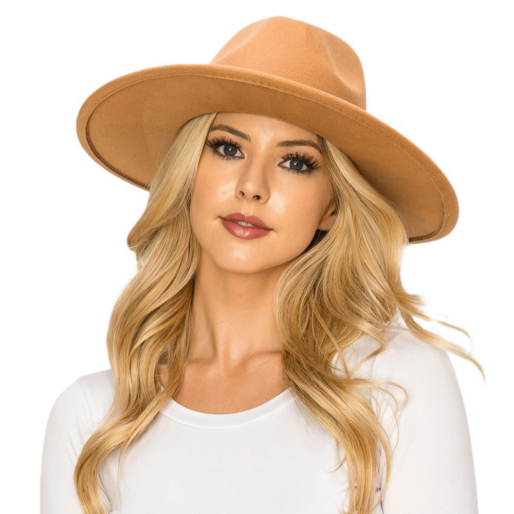 Celine Wide Brim Hat | Camel