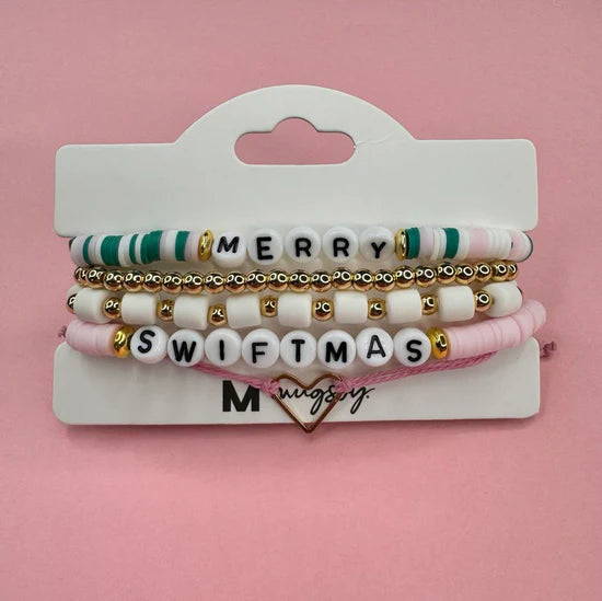 Stackable Christmas Bracelets | Merry Swiftmas