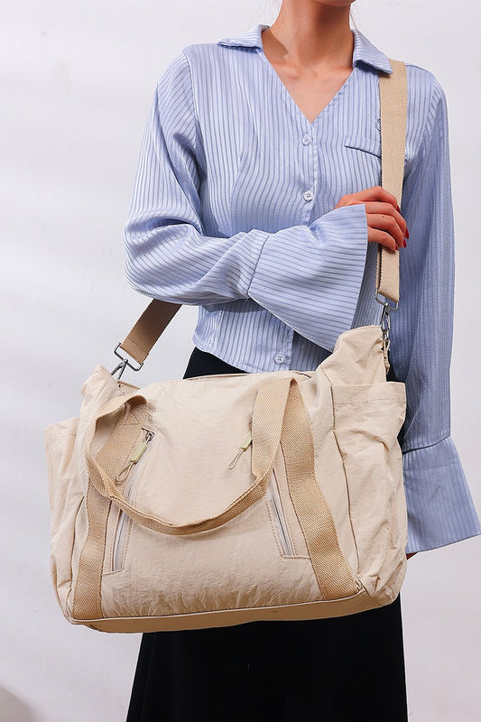 City Essentials Duffle Tote Bag | Beige
