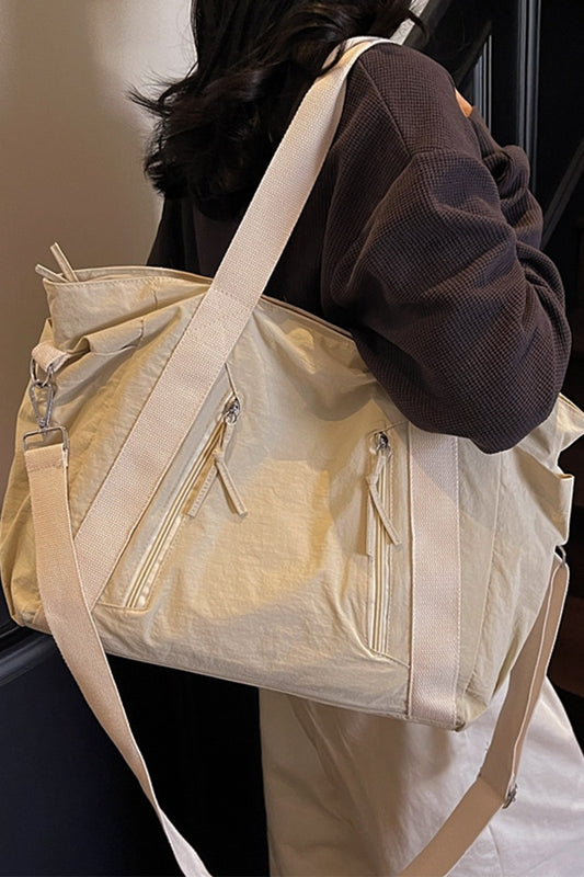 City Essentials Duffle Tote Bag | Beige
