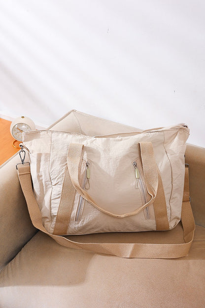 City Essentials Duffle Tote Bag | Beige
