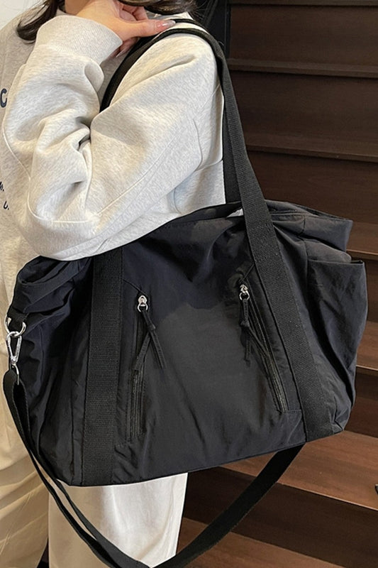 City Essentials Duffle Tote Bag | Black