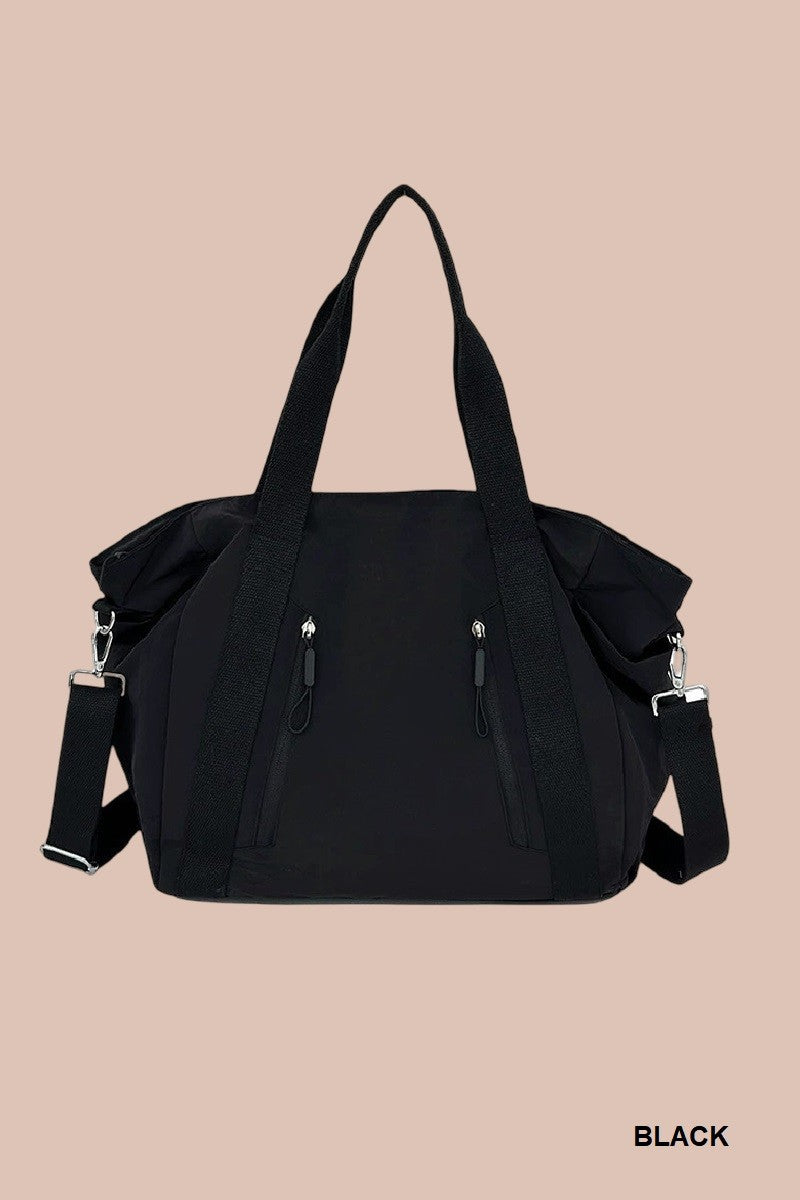 City Essentials Duffle Tote Bag | Black