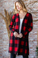Clara Buffalo Plaid Cardigan | Red