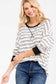 Cynthia Long Sleeve | Ivory/Black