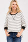 Cynthia Long Sleeve | Ivory/Black