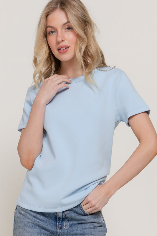 Dara Short Sleeve Top | Blue