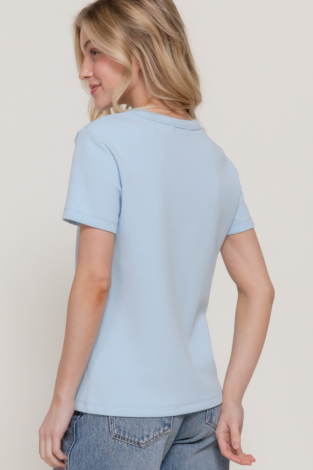 Dara Short Sleeve Top | Blue