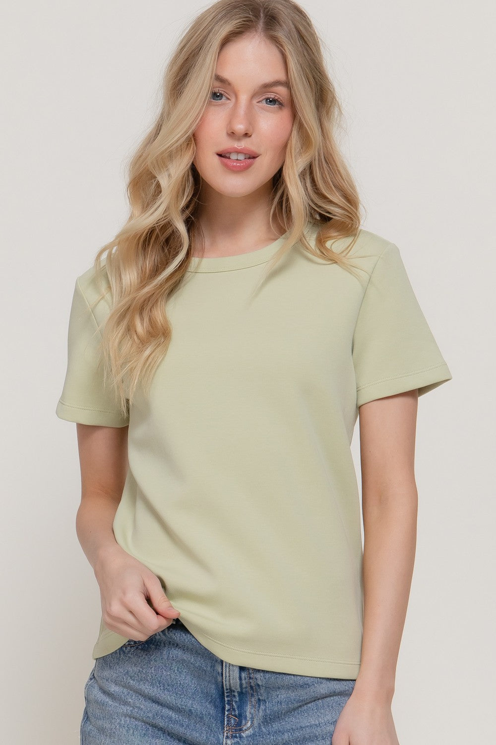 Dara Short Sleeve Top | Sage