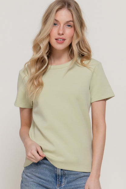 Dara Short Sleeve Top | Sage