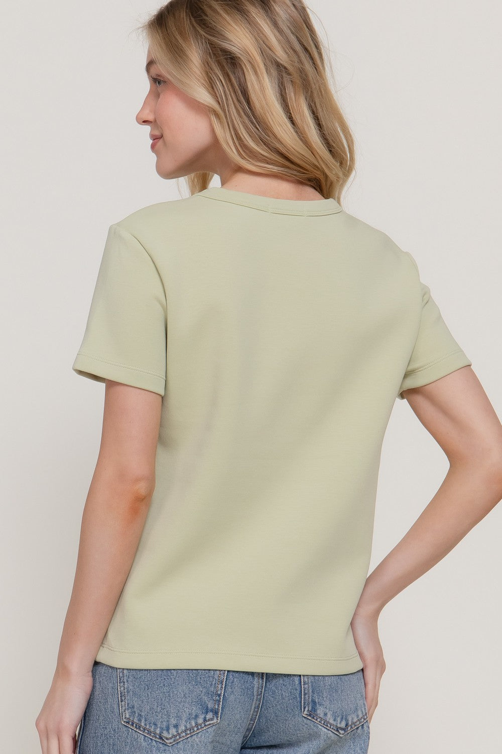 Dara Short Sleeve Top | Sage