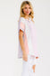 Eloise Color Block Henley Top | Lilac