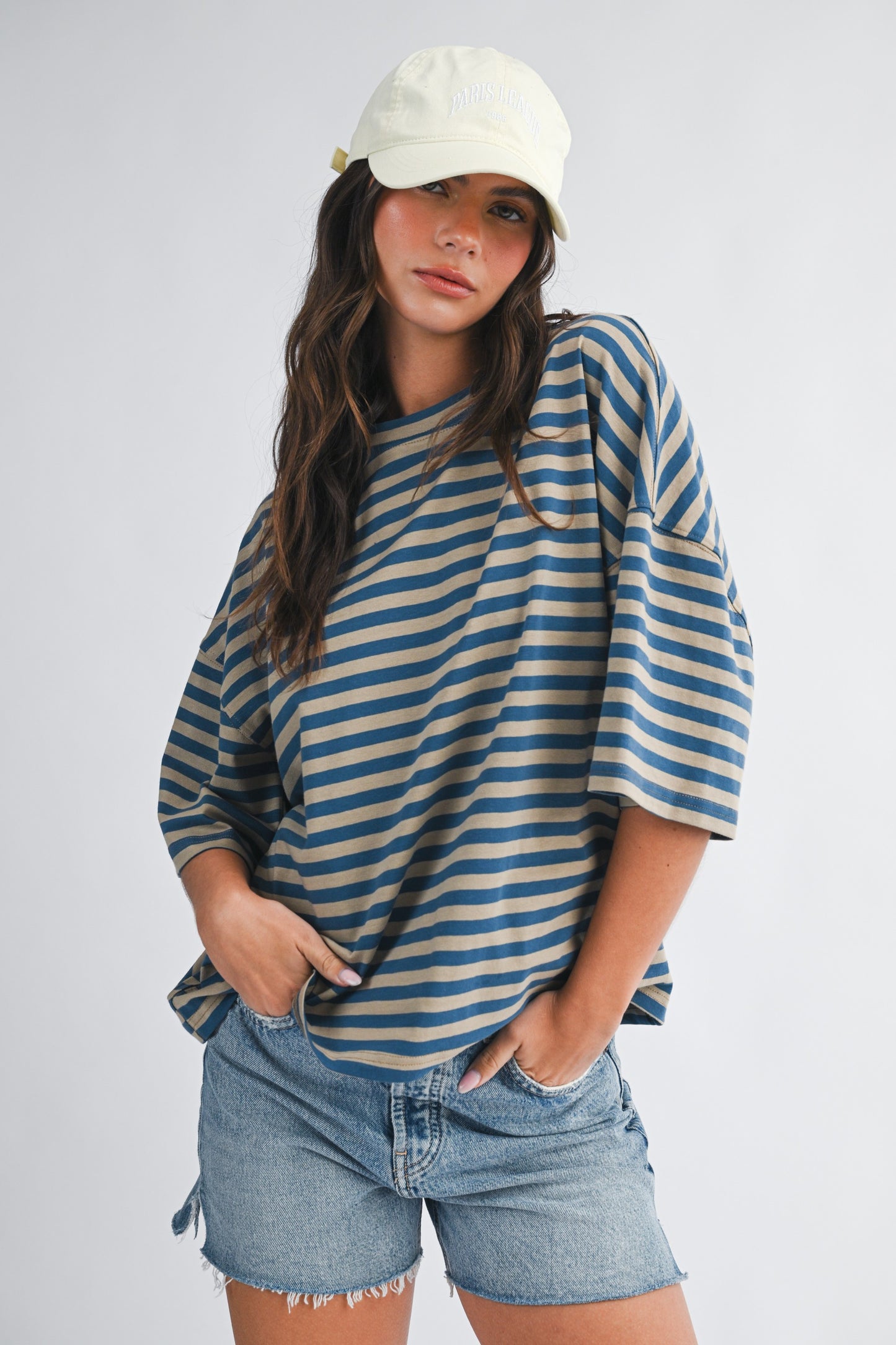 Emily Striped Boyfriend Tee