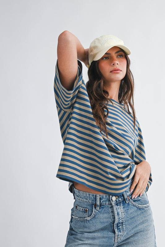 Emily Striped Boyfriend Tee