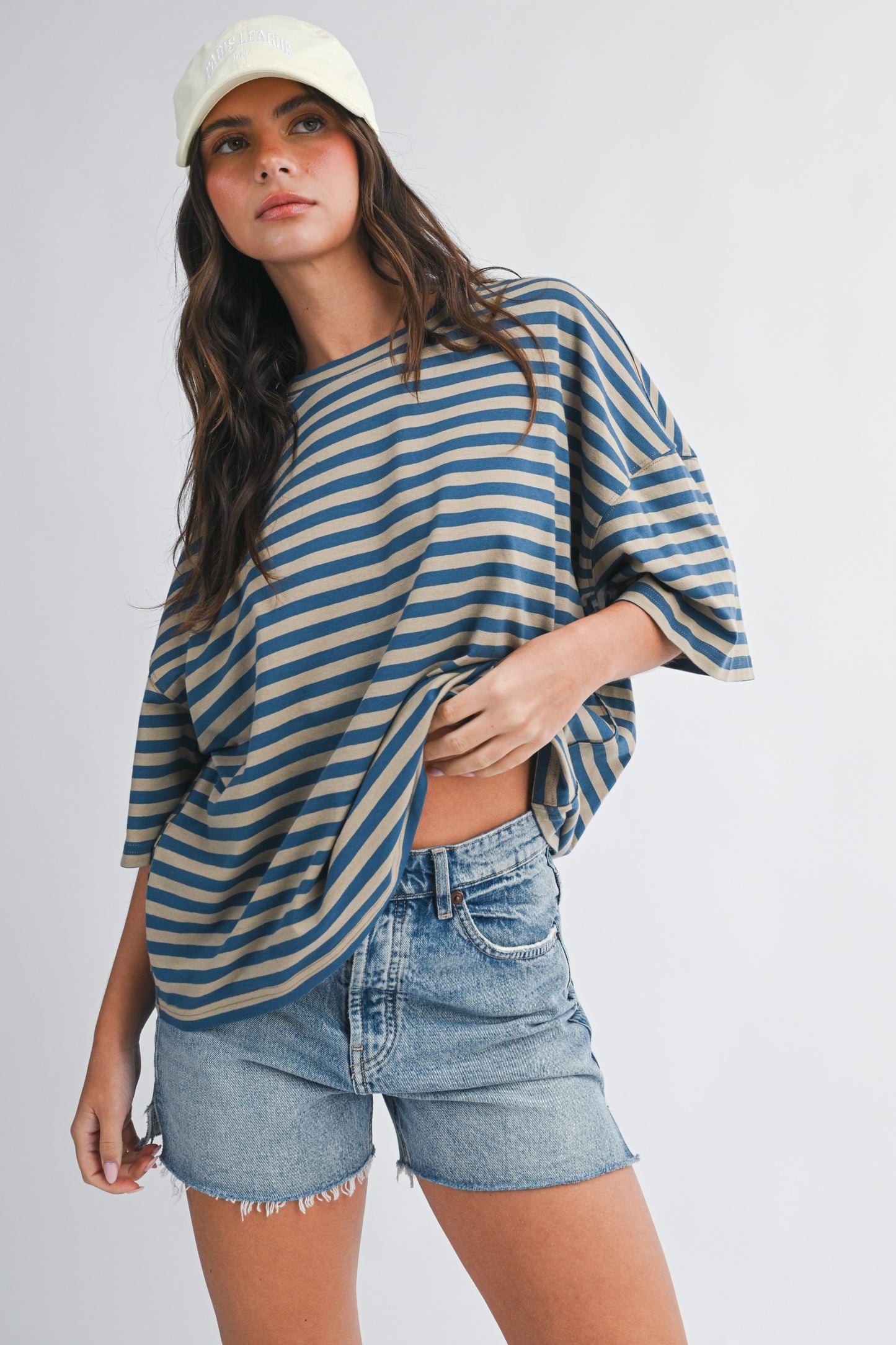 Emily Striped Boyfriend Tee