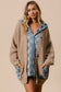 Finley Denim Sweater Cardigan | Latte