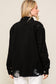 Fletcher Distressed Oversized Denim Jacket | Black