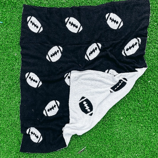 Football Blanket | Black