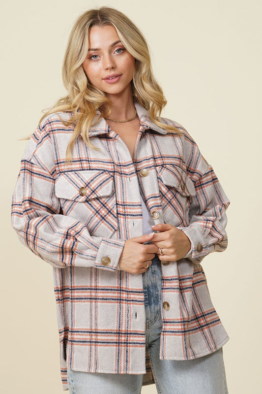 Franklin Fall Vibes Plaid Shacket