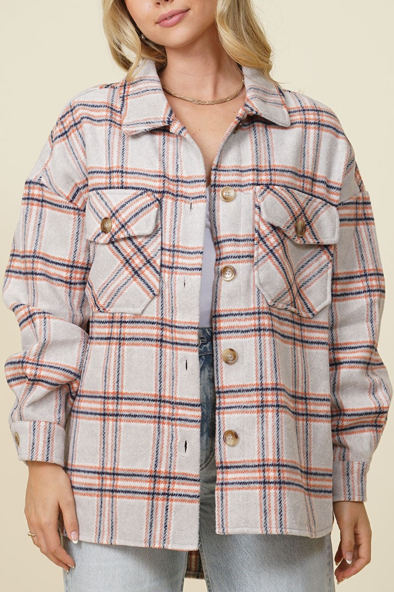 Franklin Fall Vibes Plaid Shacket