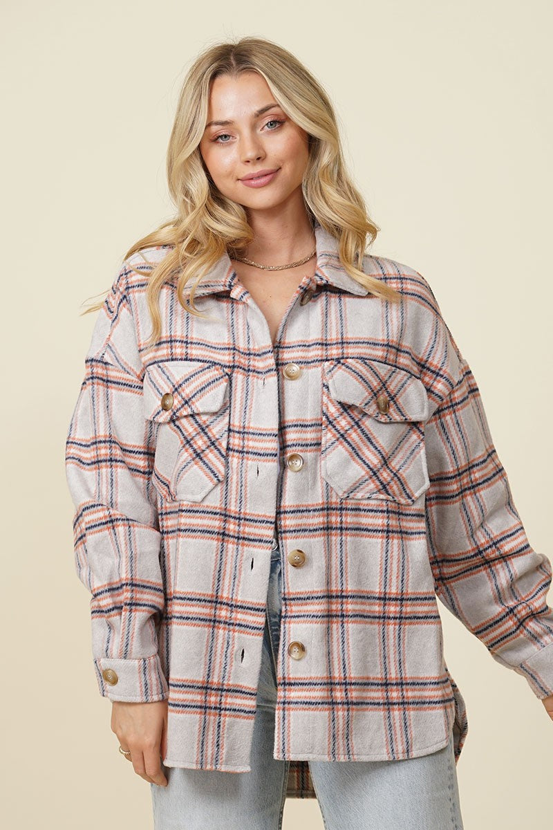 Franklin Fall Vibes Plaid Shacket