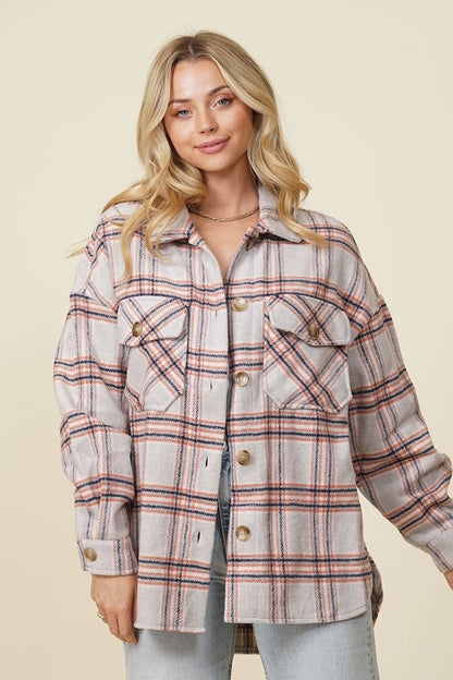 Franklin Fall Vibes Plaid Shacket