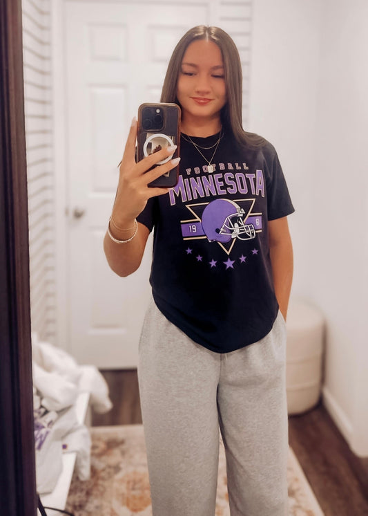 Minnesota Football Graphic Tee | Black
