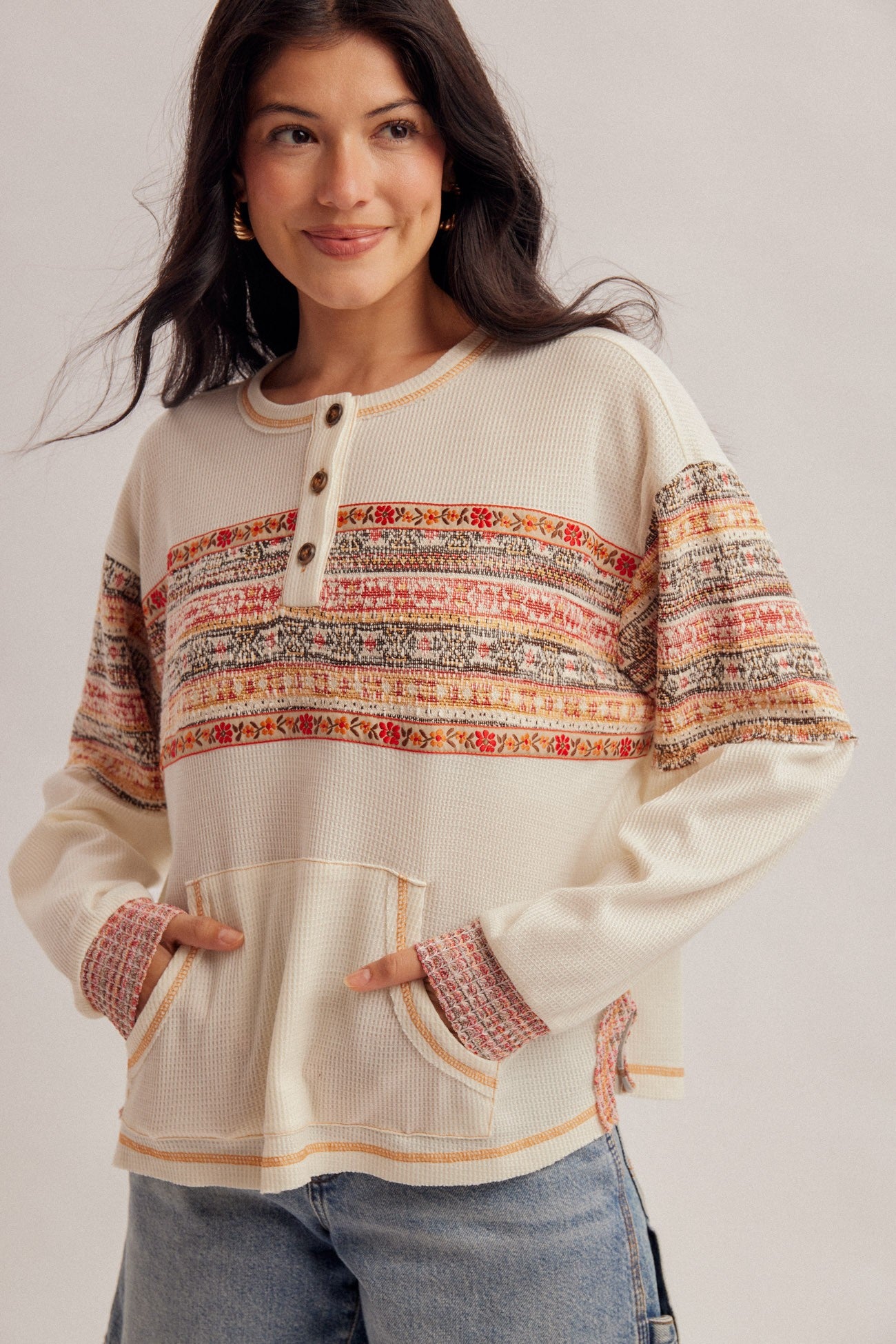 Goldie Jacquard Long Sleeve