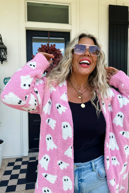 Halloween Cloud Cardigan | Pink