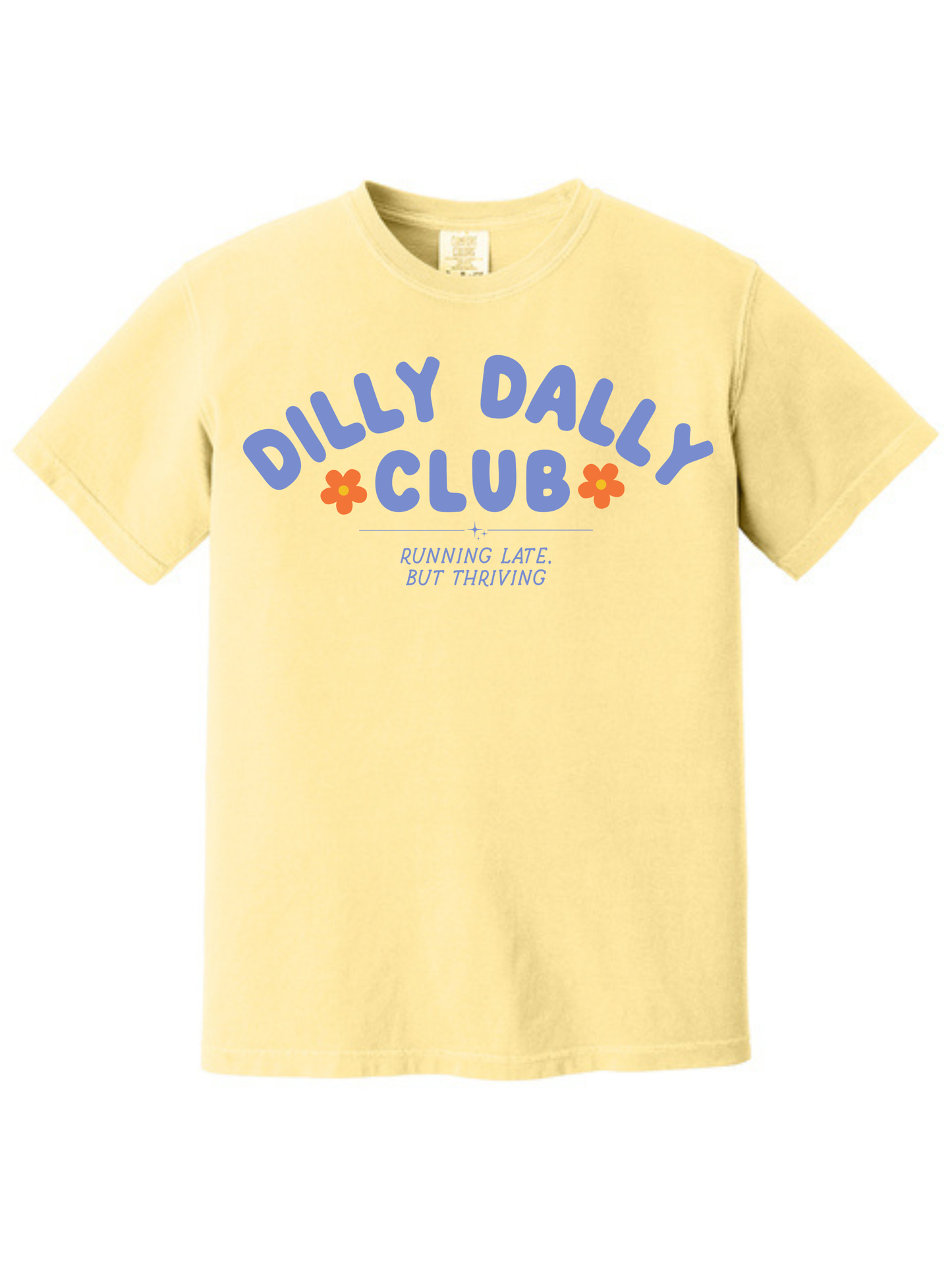 Dilly Dally Club Graphic Tee | Butter Yellow