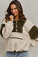 Cozy Girl Essential Sherpa Pullover | Olive