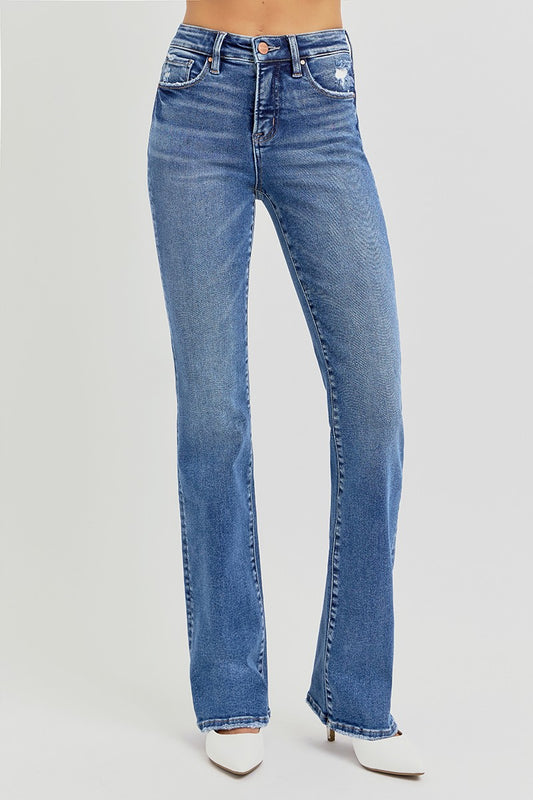 Kaden Risen Tummy Control High Rise Straight Jeans
