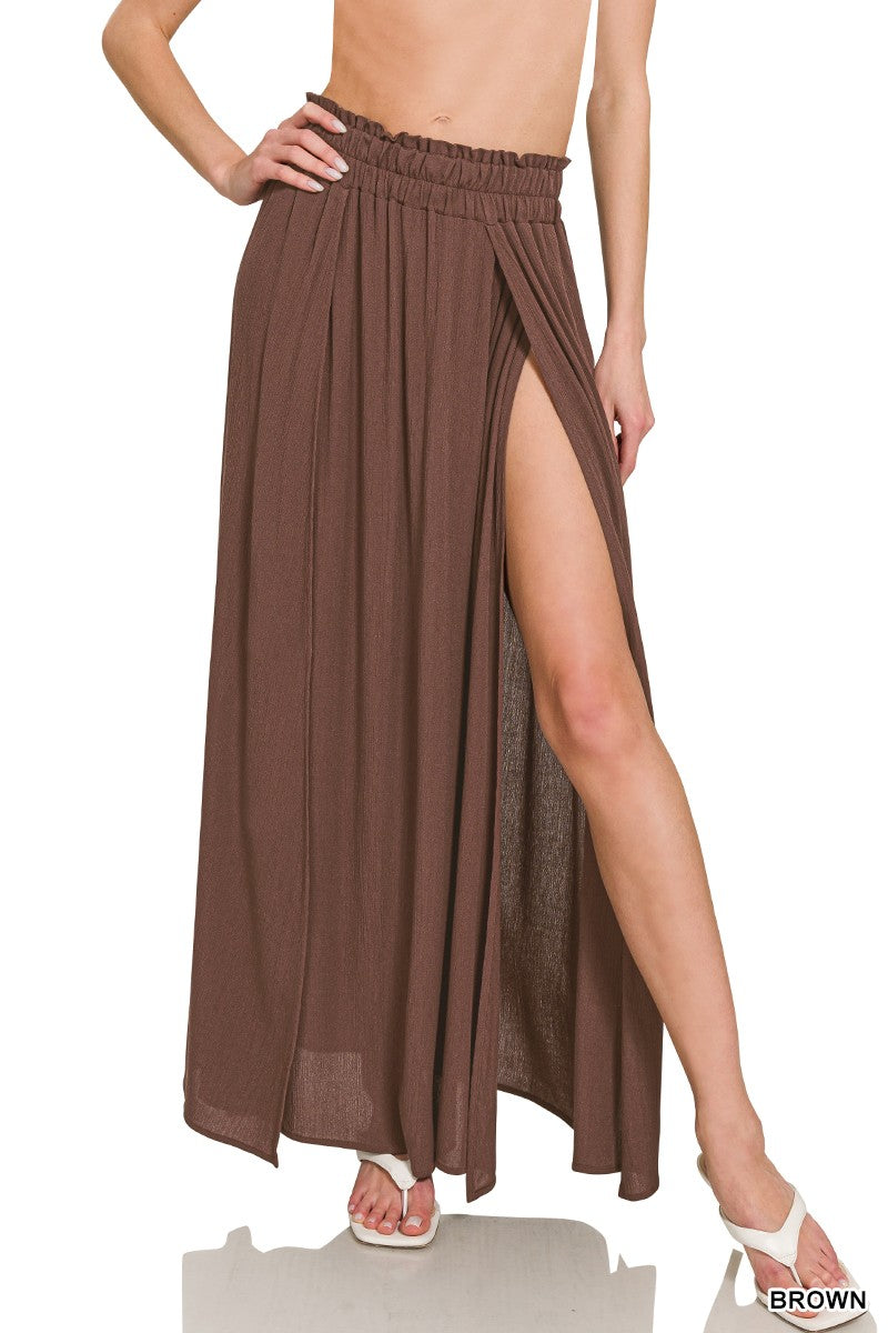 Kai Long Skirt | Brown