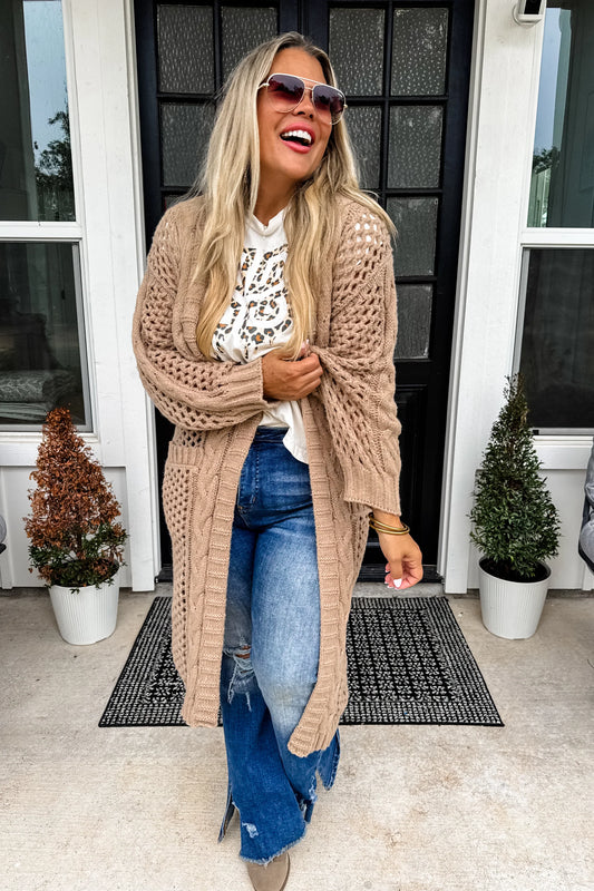 Kandias Knit Cardigan | Mocha