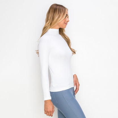 Kellie Mock Neck Long Sleeve | White