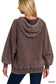 Kennedy Acid Wash 1/4 Zip | Brown
