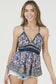 Kiana Floral Tank | Blue