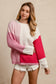 Larkin Color Block Sweater | Pink