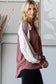 Lawson Lace Contrast Long Sleeve | Marsala